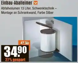 V Baumarkt Einbau-Aballeimer Angebot
