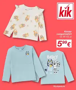 KiK Kinder langarmshirt Angebot