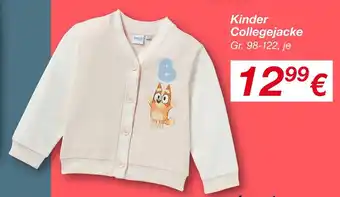 KiK Kinder collegejacke Angebot