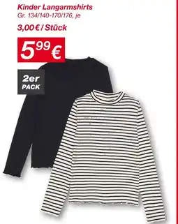 KiK Kinder langarmshirts Angebot