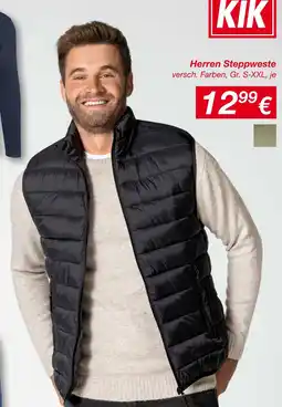 KiK Herren steppweste Angebot