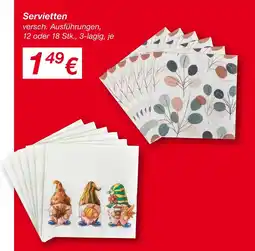 KiK Servietten Angebot