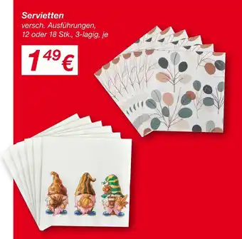 KiK Servietten Angebot
