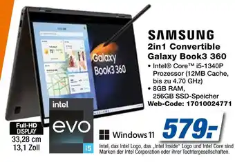 Expert Samsung 2in1 convertible galaxy book3 360 Angebot