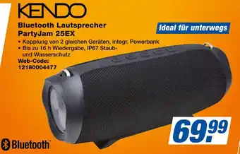 Expert Kendo bluetooth lautsprecher partyjam 25ex Angebot