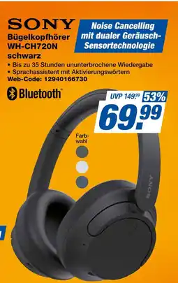 Expert Sony bügelkopfhörer wh-ch720n Angebot