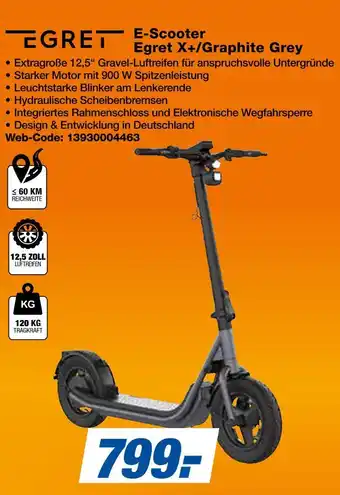 Expert Egret e-scooter egret x+/graphite grey Angebot