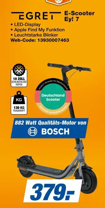 Expert Egret e-scooter ey! 7 Angebot