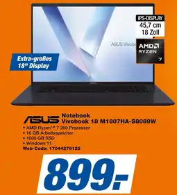 Expert Asus notebook vivobook 18 m1807ha-s8089w Angebot