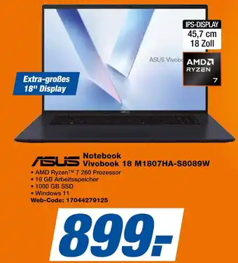 Expert Asus notebook vivobook 18 m1807ha-s8089w Angebot