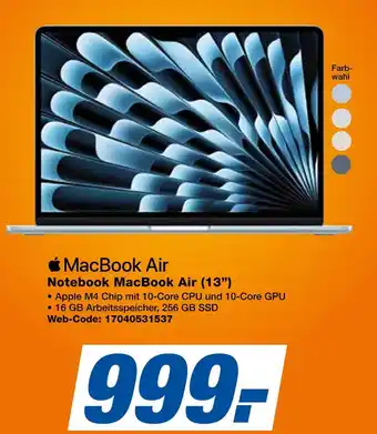 Expert Apple macbook air notebook macbook air (13”) Angebot