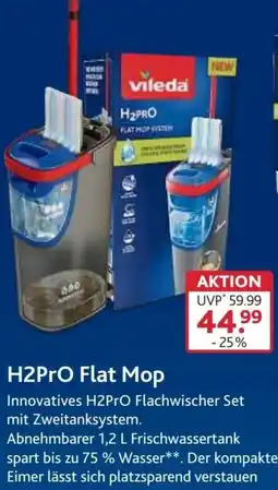 V Baumarkt Vileda H2PRO Flat Mop Angebot
