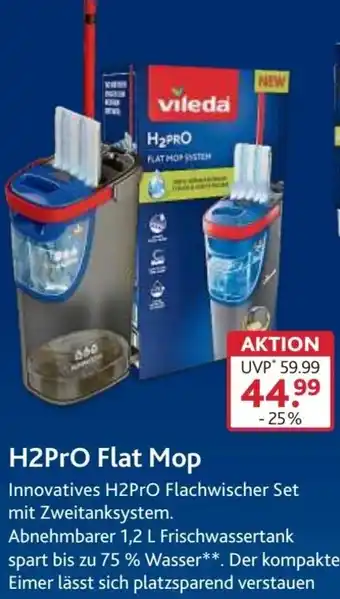 V Baumarkt Vileda H2PRO Flat Mop Angebot
