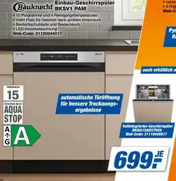 Expert Bauknecht einbau-geschirrspüler bksv1 pam Angebot
