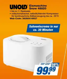 Expert Unold eismaschine snow 48820 Angebot