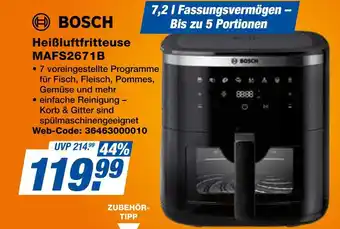 Expert Bosch heißluftfritteuse mafs2671b Angebot