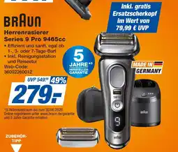 Expert Braun herrenrasierer series 9 pro 9465cc Angebot