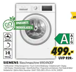 MEDIMAX Siemens waschmaschine wm14n0ep Angebot