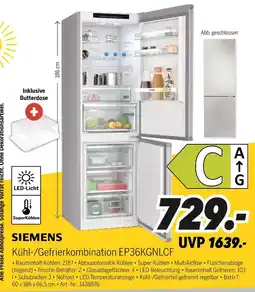 MEDIMAX Siemens kühl-/gefrierkombination ep36kgnlcf Angebot