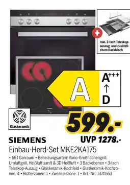MEDIMAX Siemens einbau-herd-set mke2ka175 Angebot