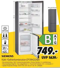 MEDIMAX Siemens kühl-/gefrierkombination ep39kgsxba Angebot
