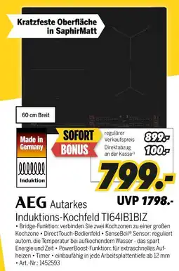 MEDIMAX Aeg autarkes induktions-kochfeld ti64ib1biz Angebot