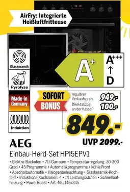 MEDIMAX Aeg einbau-herd-set hpi5epv1 Angebot