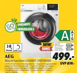 MEDIMAX Aeg waschmaschine lavamat lr6f66486 Angebot