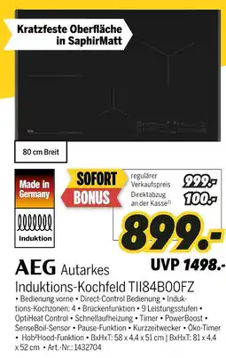 MEDIMAX Aeg autarkes induktions-kochfeld tii84b00fz Angebot