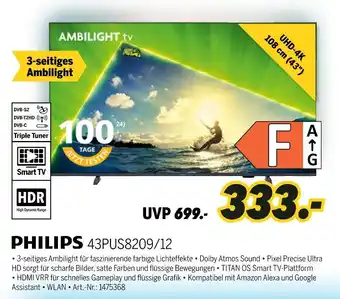 MEDIMAX Philips 43pus8209/12 Angebot