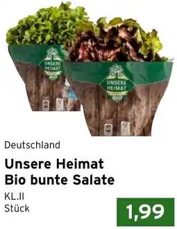 CAP Markt Unsere Heimat Bio bunte Salate Angebot