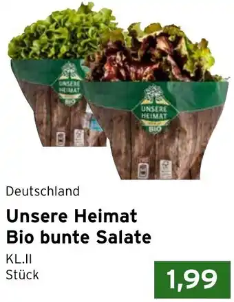 CAP Markt Unsere Heimat Bio bunte Salate Angebot