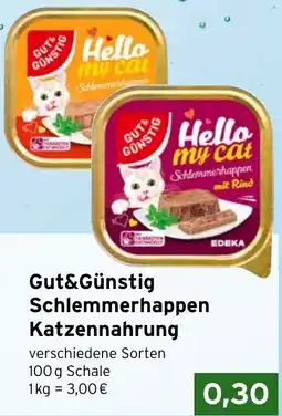 CAP Markt Gut&Günstig Schlemmerhappen Katzennahrung Angebot
