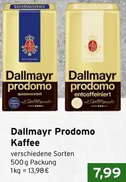 CAP Markt Dallmayr Prodomo Kaffee Angebot