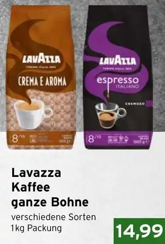 CAP Markt Lavazza Kaffee ganze Bohne Angebot