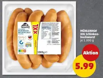PENNY MÜHLENHOF XXL Schinken- bockwurst Angebot