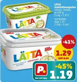 PENNY LÄTTA Halbfettmargarine Angebot