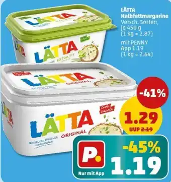 PENNY LÄTTA Halbfettmargarine Angebot