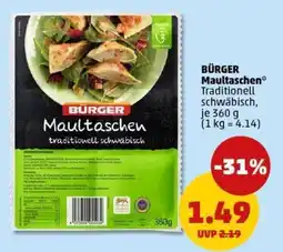PENNY BÜRGER Maultaschen Angebot