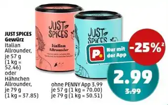 PENNY JUST SPICES Gewürz Angebot