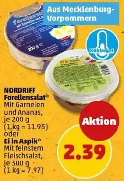 PENNY NORDRIFF Forellensalat oder Ei in Aspik Angebot