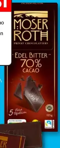 Aldi Süd Moser Roth Edelbitter Schokolade Vegan Angebot