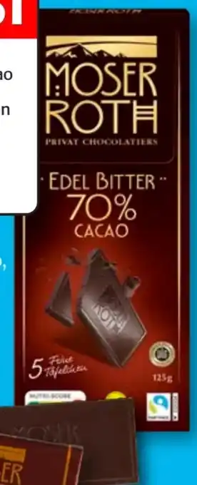 Aldi Süd Moser Roth Edelbitter Schokolade Vegan Angebot