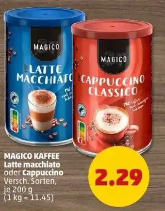 PENNY MAGICO KAFFEE Latte macchiato oder Cappuccino Angebot