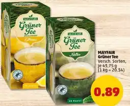 PENNY MAYFAIR Grüner Tee Angebot
