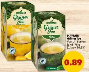 PENNY MAYFAIR Grüner Tee Angebot