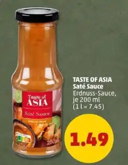 PENNY TASTE OF ASIA Saté Sauce Angebot