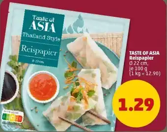 PENNY TASTE OF ASIA Reispapier Angebot