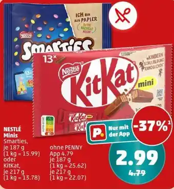PENNY NESTLÉ Minis Smarties, Kitkat Angebot