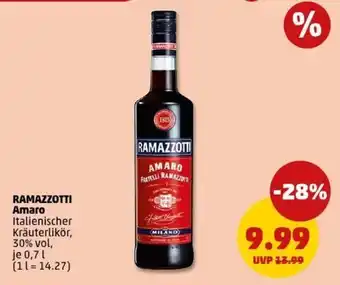 PENNY RAMAZZOTTI Amaro Angebot